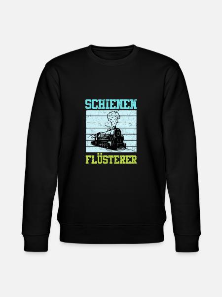 Modelleisenbahn Modellbauer Spruch Gleise - Stanley/Stella Unisex Bio-Sweatshirt CHANGER  - Schwarz