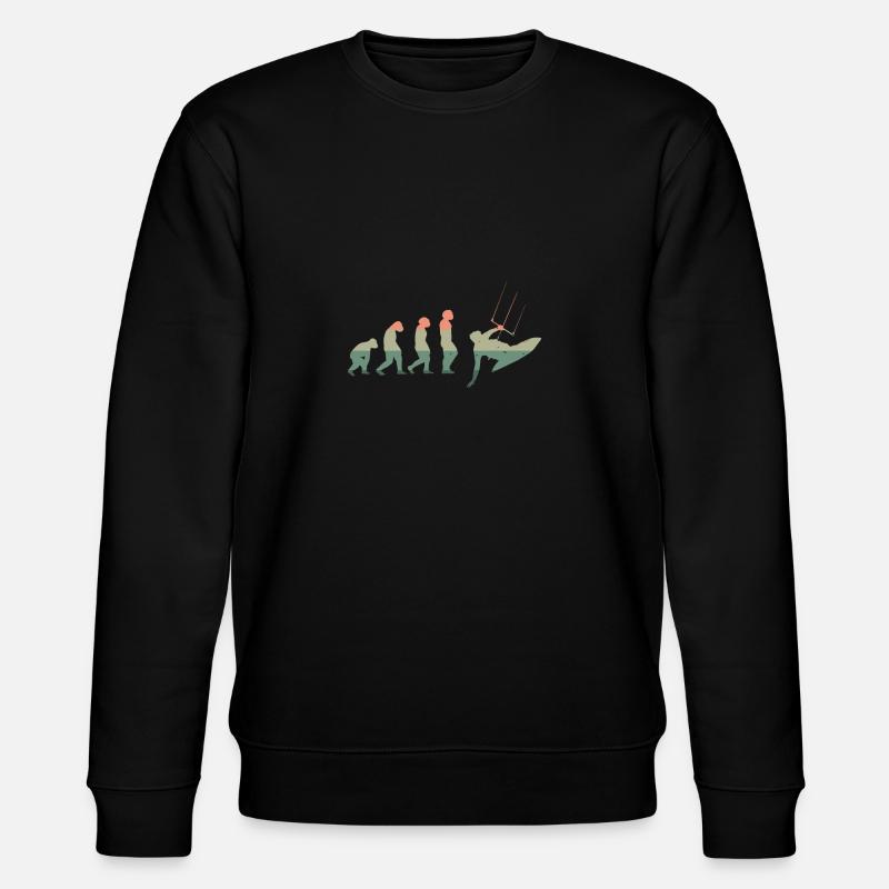 Evolution Kitesurfer - Stanley/Stella Unisex Bio-Sweatshirt CHANGER  - Schwarz