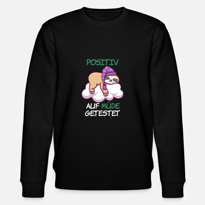 Faultier - Stanley/Stella Unisex Bio-Sweatshirt CHANGER  - Schwarz