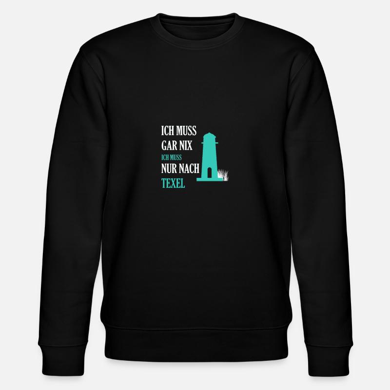 Texel Leuchtturm - Stanley/Stella Unisex Bio-Sweatshirt CHANGER - Schwarz