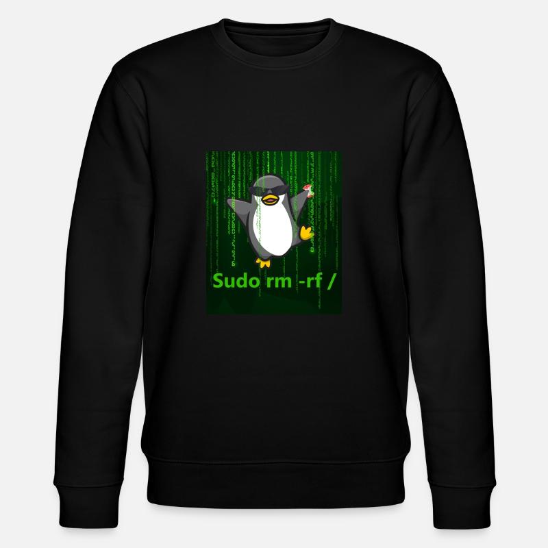 Pinguin Linux Sudo - Stanley/Stella Unisex Bio-Sweatshirt CHANGER  - Schwarz