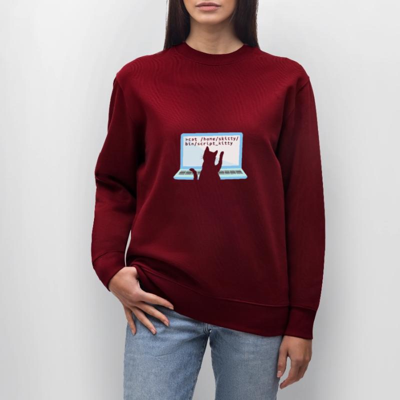 Katze als Programmierer Coder Katzenbesitzer Stanley/Stella Unisex Bio-Sweatshirt CHANGER 