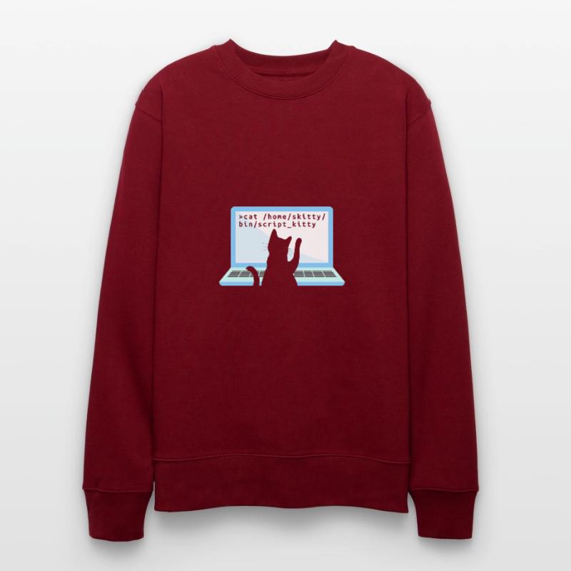 Katze als Programmierer Coder Katzenbesitzer Stanley/Stella Unisex Bio-Sweatshirt CHANGER 