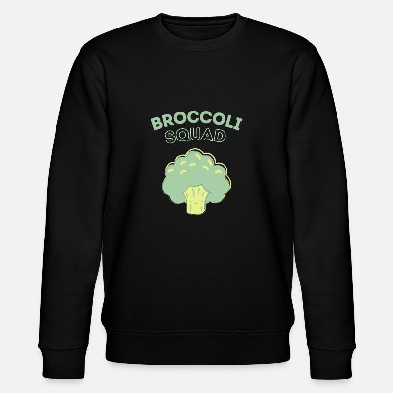Broccoli Squad - Brokkoli Team - Stanley/Stella Unisex Bio-Sweatshirt CHANGER - Schwarz