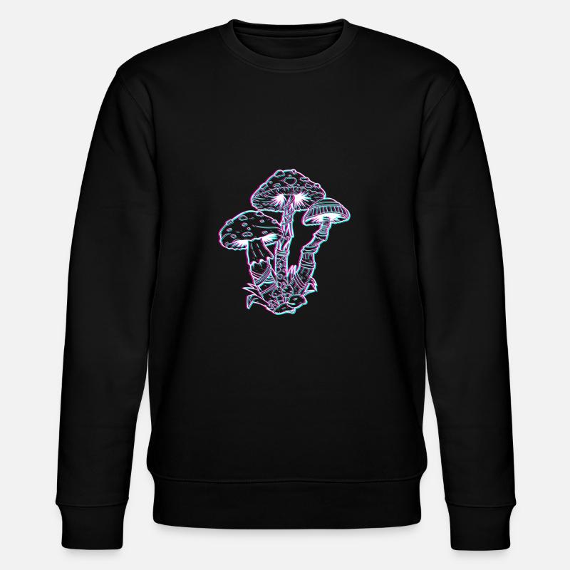 Drogue Champignons Party LSD Acid - Sweat bio CHANGER Stanley/Stella Unisexe - noir