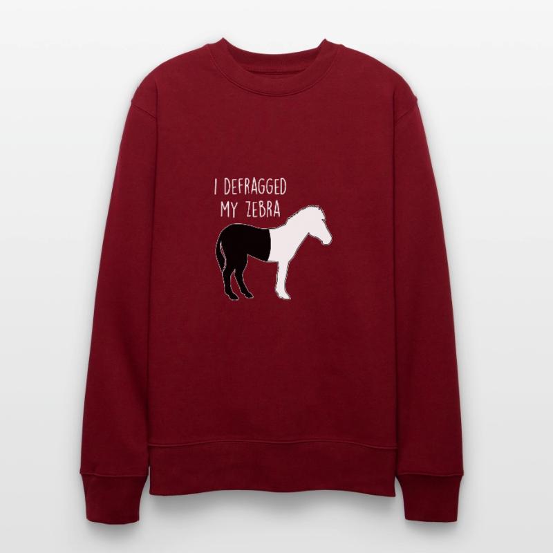 I defragged my Zebra Coder Informaticien Hacker Sweat bio CHANGER Stanley/Stella Unisexe