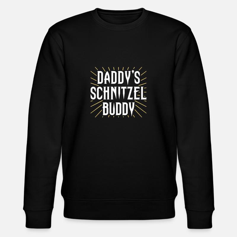 Daddys Schnitzel Buddy - Stanley/Stella Unisex Bio-Sweatshirt CHANGER  - Schwarz