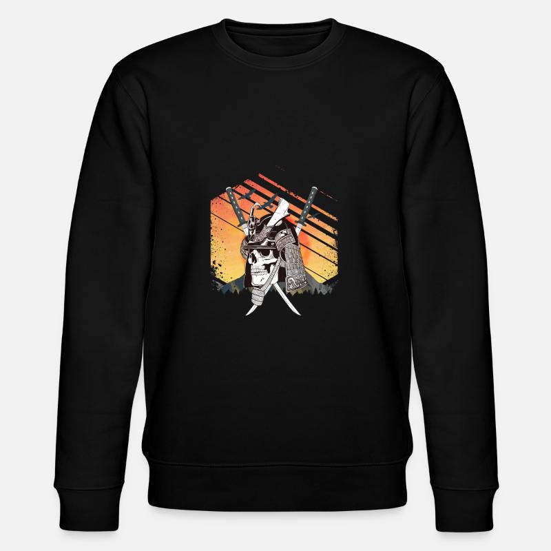 Samurai Skull - Stanley/Stella Unisex Bio-Sweatshirt CHANGER  - Schwarz