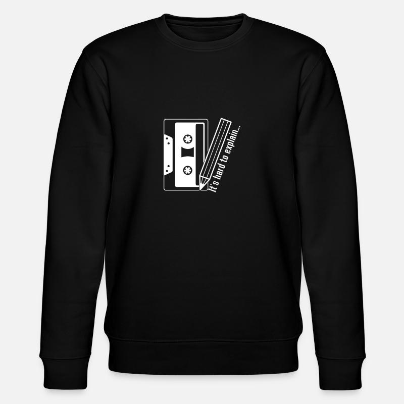 Cassette et crayon chemise - Sweat bio CHANGER Stanley/Stella Unisexe - noir