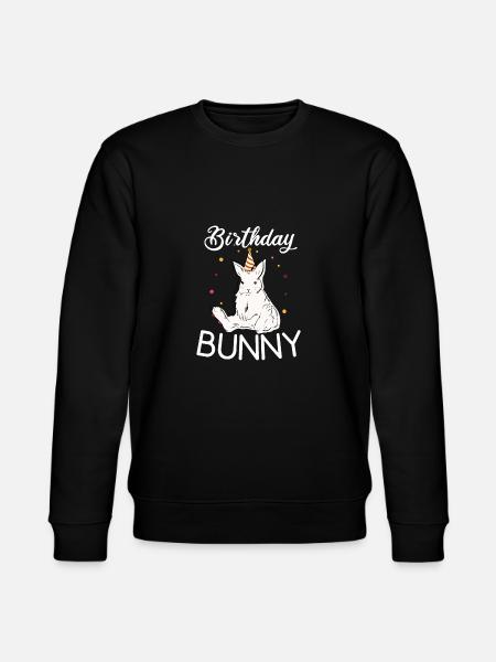Birhtday Rabbit - Stanley/Stella CHANGER Unisex Organic Sweatshirt - black