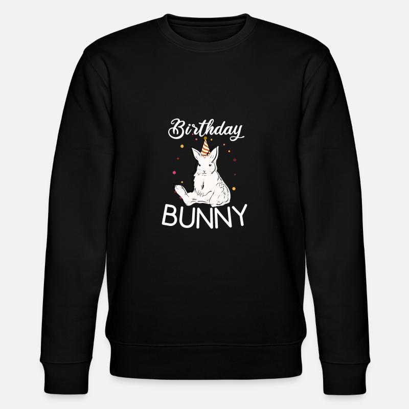 Birhtday Rabbit - Sweat bio CHANGER Stanley/Stella Unisexe - noir