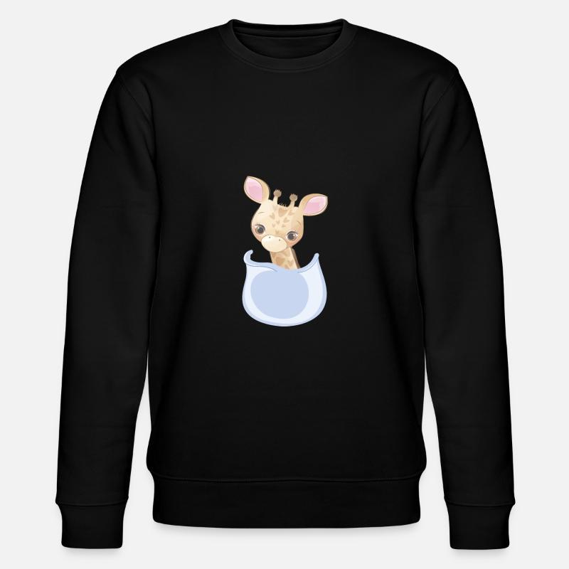 Marsupium Bébé Girafe - Sweat bio CHANGER Stanley/Stella Unisexe - noir