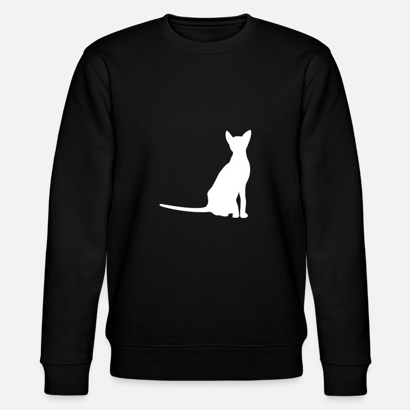 Cat Silhouette Cats - Stanley/Stella CHANGER Unisex Organic Sweatshirt - black