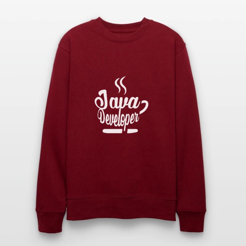 Java Developer Coffee Kaffee Stanley/Stella CHANGER Unisex Organic Sweatshirt