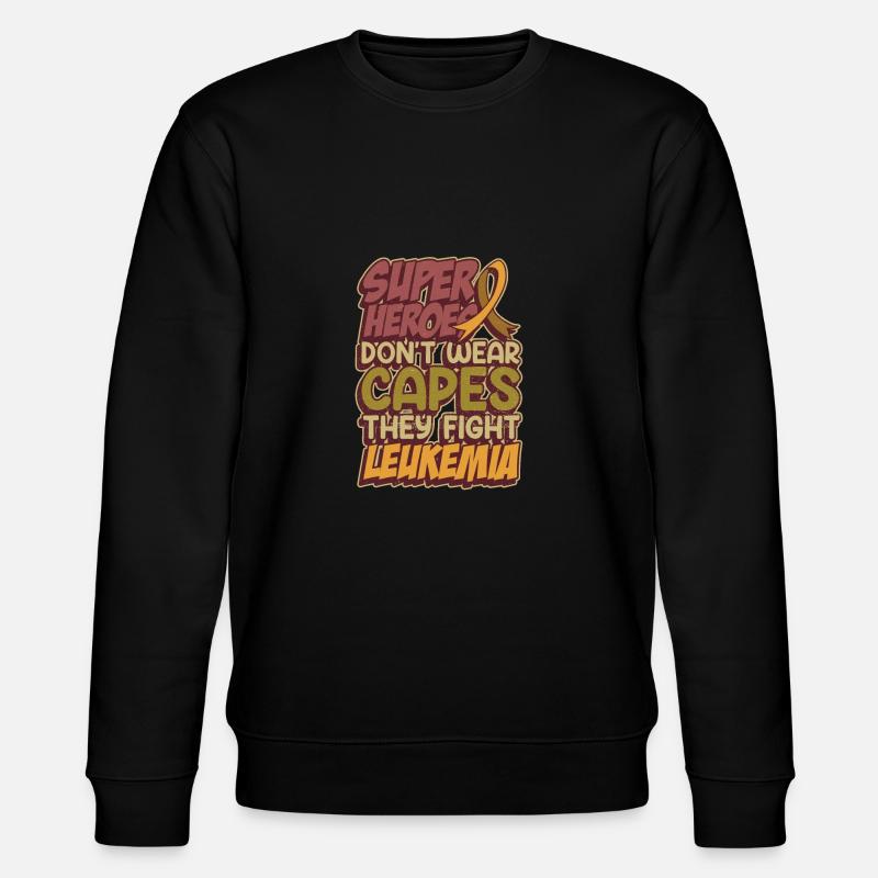 Superhelden bekämpfen Leukämie - Stanley/Stella Unisex Bio-Sweatshirt CHANGER  - Schwarz