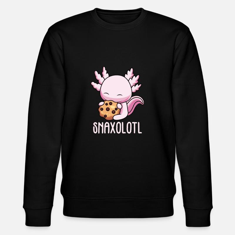Cookie Axolotl Biscuit Axolotl - Stanley/Stella CHANGER Unisex Organic Sweatshirt - black