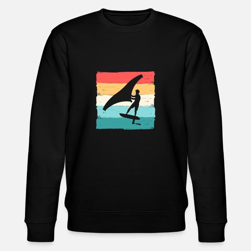 Wing Foiling Surf Surfing Surfer - Sweat bio CHANGER Stanley/Stella Unisexe - noir