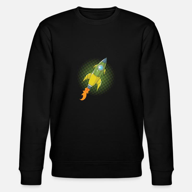 Rocket Comic Spaceship Spacecraft Missile - Sweat bio CHANGER Stanley/Stella Unisexe - noir