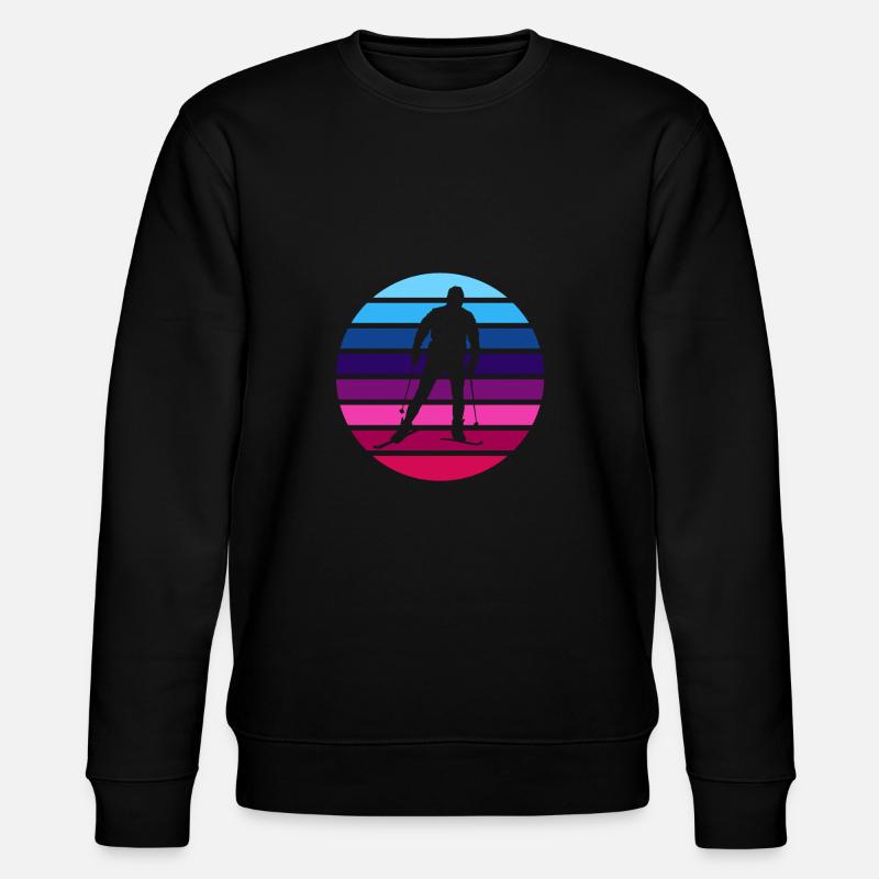 Ski Langlauf Langläufer - Stanley/Stella Unisex Bio-Sweatshirt CHANGER - Schwarz