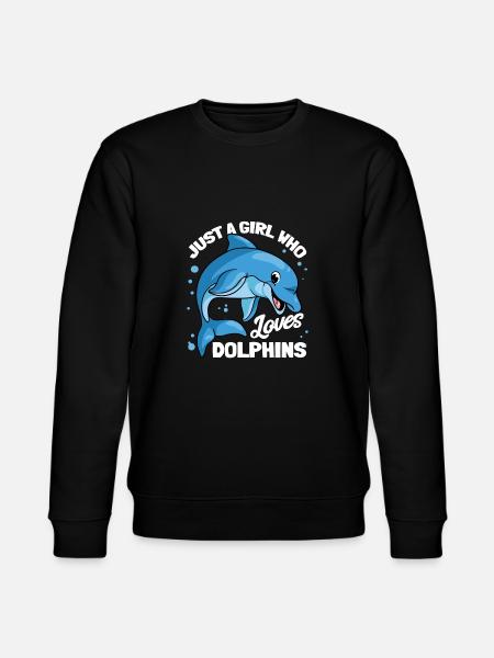 Delphine Delphin Delfin - Stanley/Stella Unisex Bio-Sweatshirt CHANGER - Schwarz