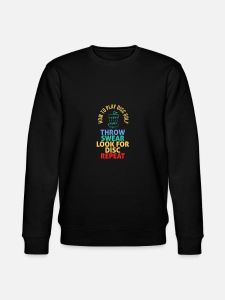 Hur man spelar Disc Golf - Ekologisk sweatshirt CHANGER unisex från Stanley/Stella - svart