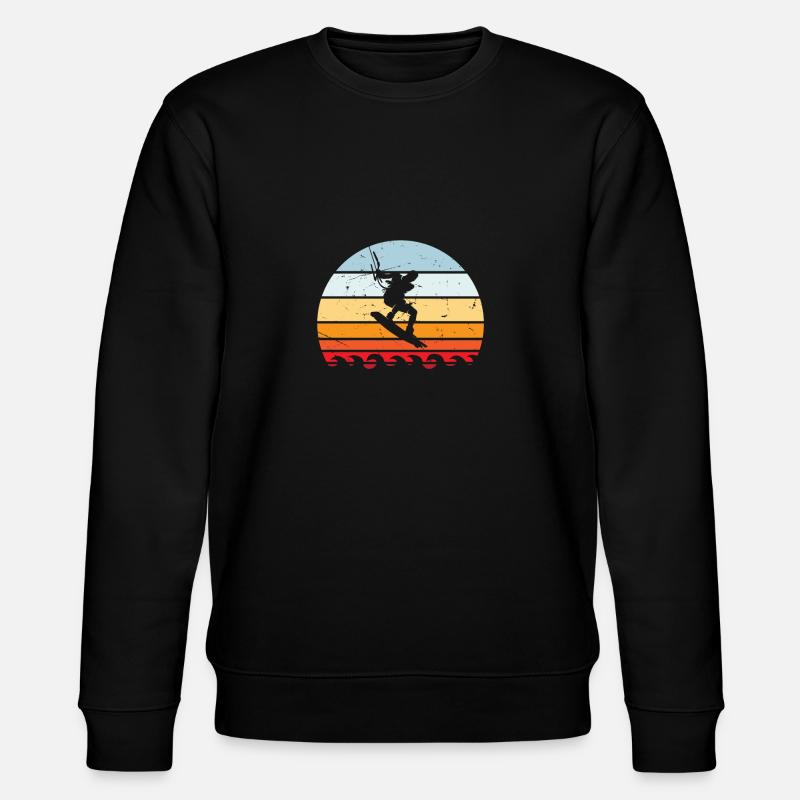 KIte Surf | Surfeur - Sweat bio CHANGER Stanley/Stella Unisexe - noir