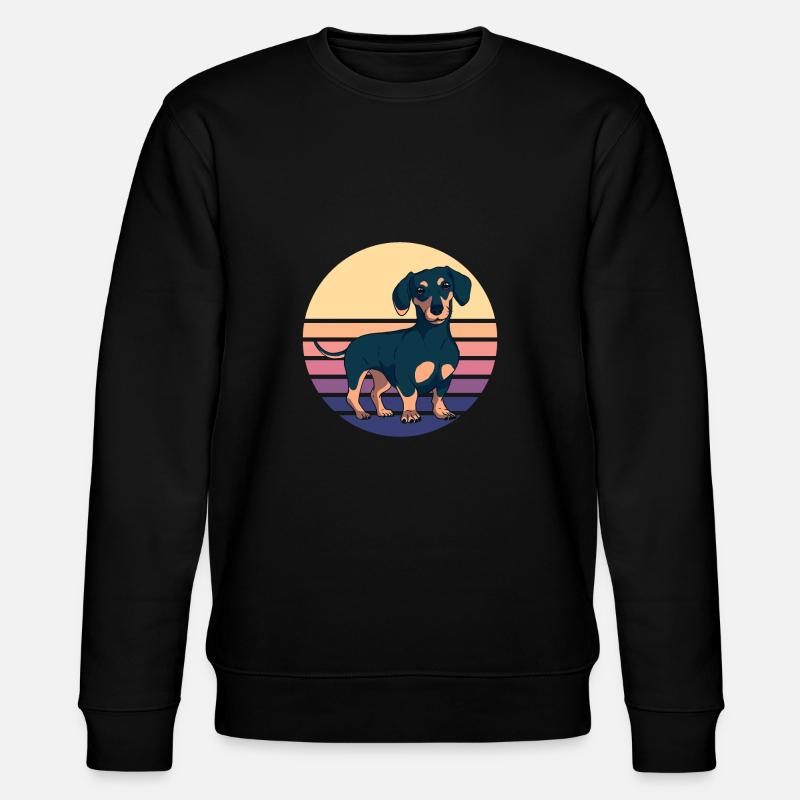 Dachshund Teckel Dackel - Stanley/Stella Unisex Bio-Sweatshirt CHANGER  - Schwarz