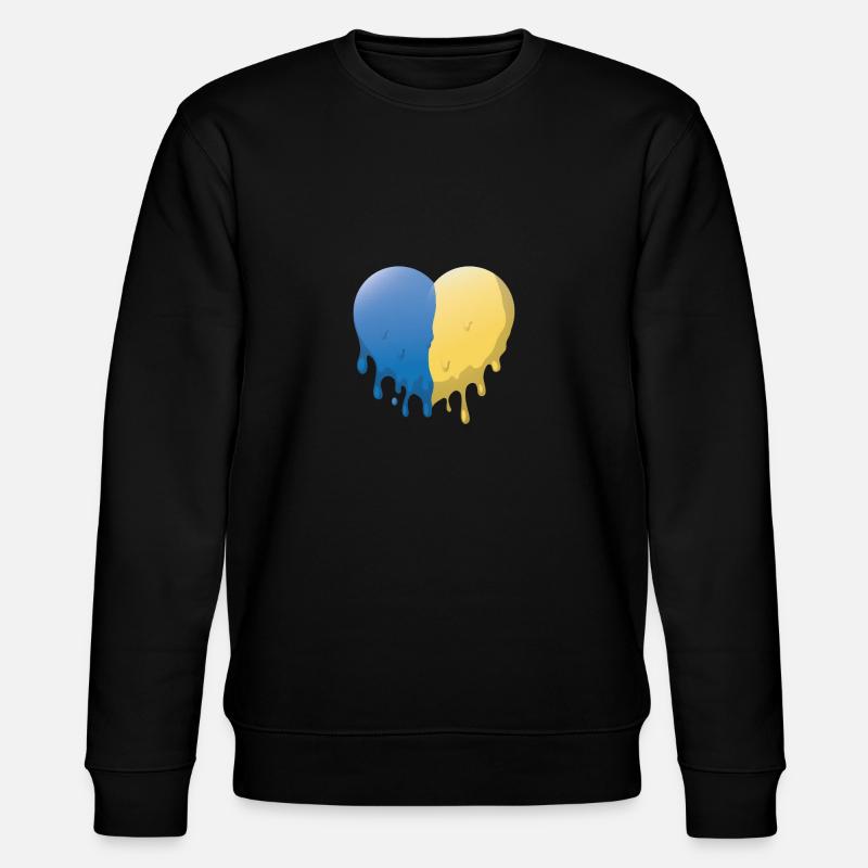 Drapeau ukrainien Shirs ukrainiens Cadeau - Sweat bio CHANGER Stanley/Stella Unisexe - noir