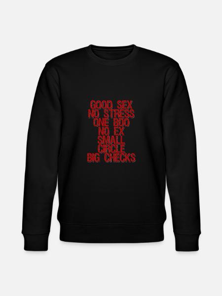 Good Sex No Stress - Stanley/Stella CHANGER Unisex Organic Sweatshirt - black