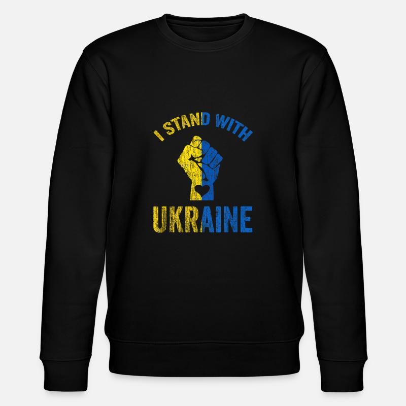 Ukraine - Stanley/Stella Unisex Bio-Sweatshirt CHANGER  - Schwarz