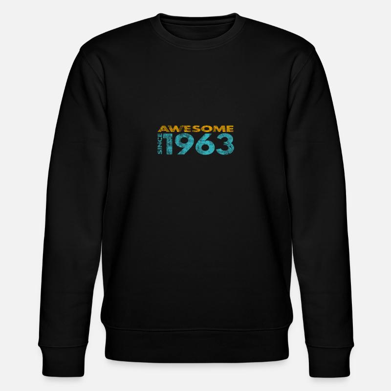 Awesome since 1963 - Stanley/Stella Unisex Bio-Sweatshirt CHANGER  - Schwarz
