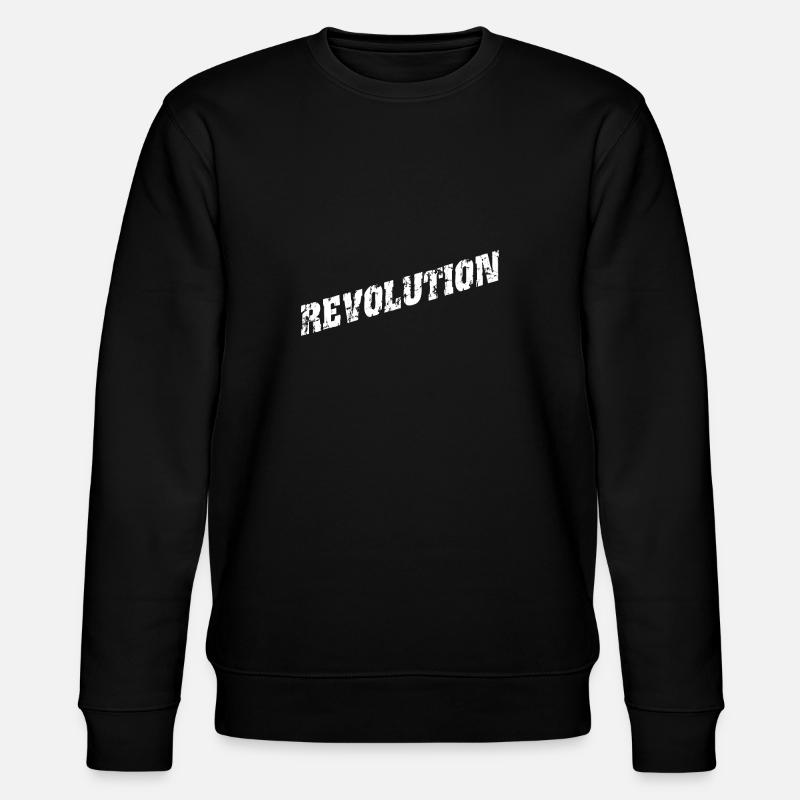 Revolution 001 - Stanley/Stella Unisex Bio-Sweatshirt CHANGER  - Schwarz