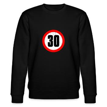 30 30 thirty - Stanley/Stella Unisex Bio-Sweatshirt CHANGER  - Schwarz - Vorne - Nik (191cm) & Marisol (170cm)