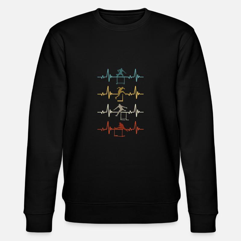 Course de haies Athlétisme Athlétisme - Sweat bio CHANGER Stanley/Stella Unisexe - noir