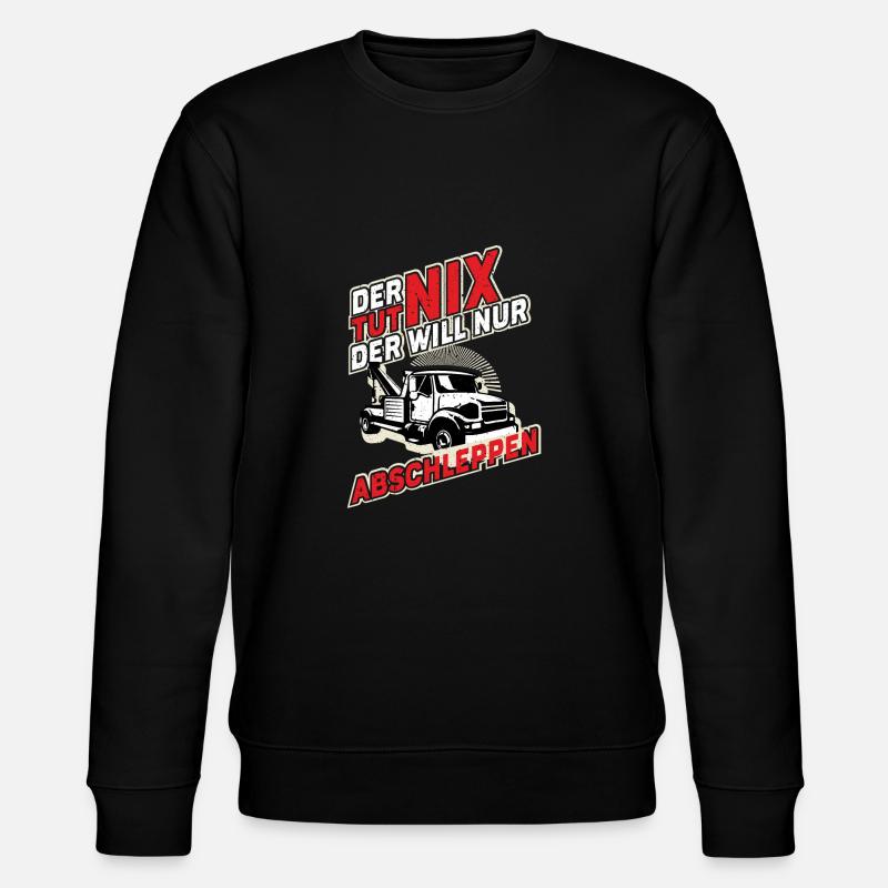 Abschlepper Abschleppauto Geschenk Abschleppwagen - Stanley/Stella Unisex Bio-Sweatshirt CHANGER  - Schwarz