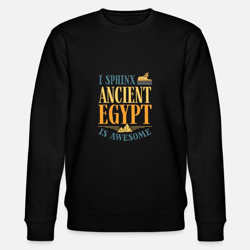 Egyptology Ancient Egypt Egyptologist Sphinx - Stanley/Stella CHANGER Unisex Organic Sweatshirt - black