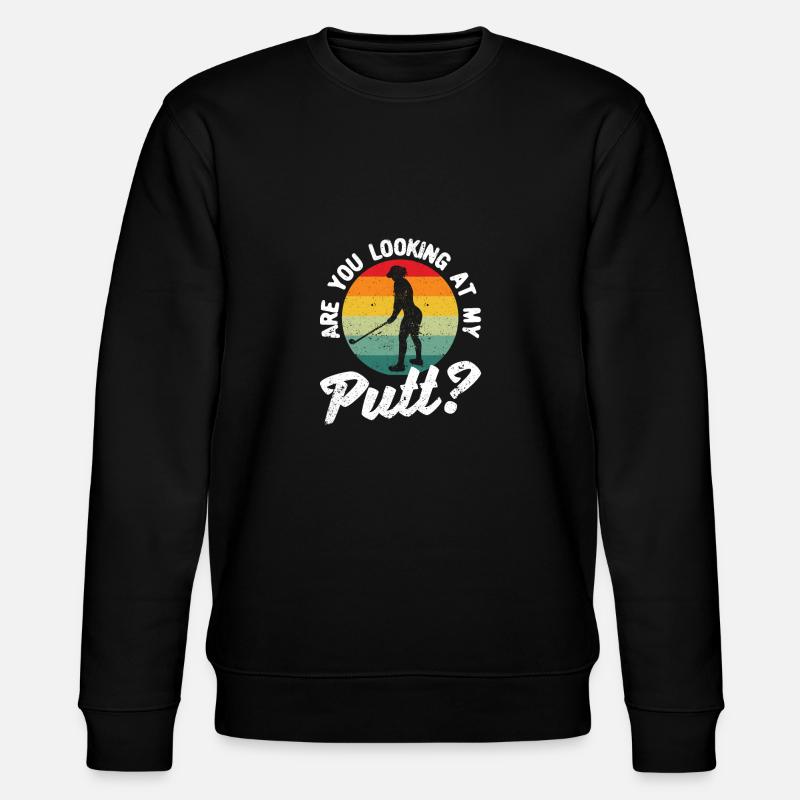 Golf-playing lover Funny golfer - Stanley/Stella CHANGER Unisex Organic Sweatshirt - black