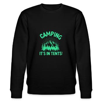 Camping Ses Tentes - Sweat bio CHANGER Stanley/Stella Unisexe - noir - Devant - Nik (191cm) & Marisol (170cm)