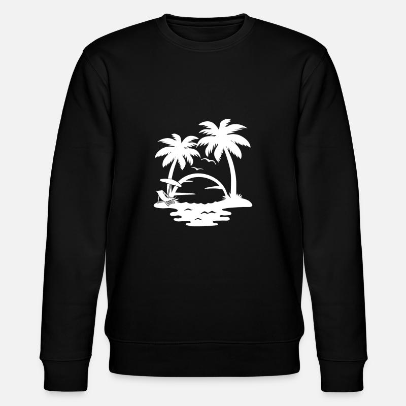 Palmiers - Sweat bio CHANGER Stanley/Stella Unisexe - noir