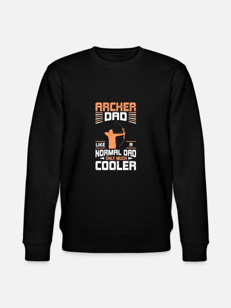 Archer Papa Father - Stanley/Stella CHANGER Unisex Organic Sweatshirt - black