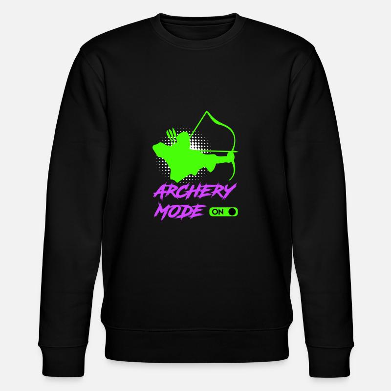 Archery mode on archer - Stanley/Stella CHANGER Unisex Organic Sweatshirt - black