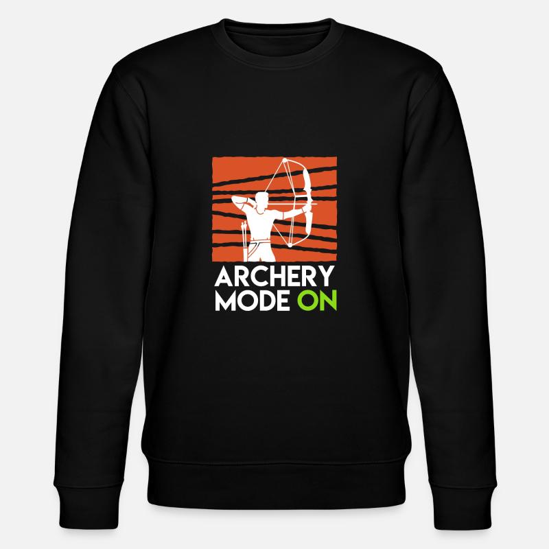 Archery Mode On Compoundbogen - Stanley/Stella Unisex Bio-Sweatshirt CHANGER  - Schwarz