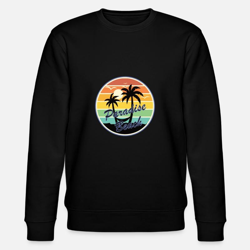 Plage de Paradise - Sweat bio CHANGER Stanley/Stella Unisexe - noir