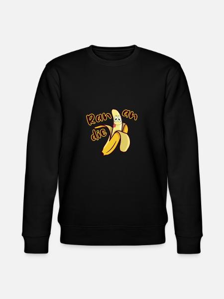 Ran an die Banane - Stanley/Stella Unisex Bio-Sweatshirt CHANGER - Schwarz