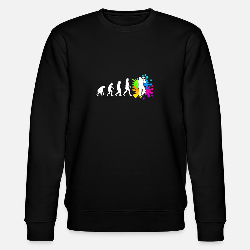 Paintball Evolution Paintballer - Stanley/Stella CHANGER Unisex Organic Sweatshirt - black