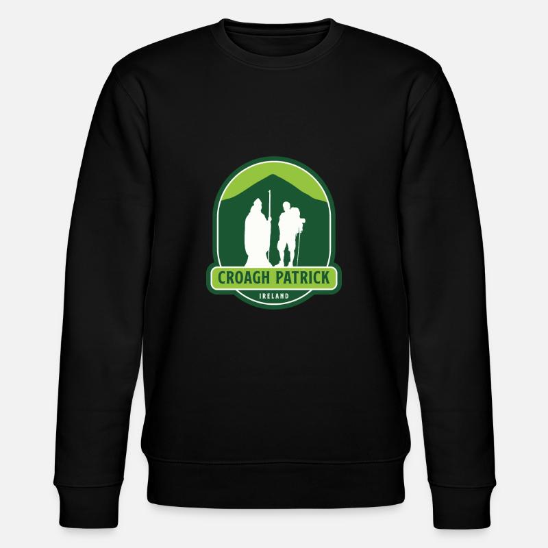 Croagh Patrick - Irland - Stanley/Stella Unisex Bio-Sweatshirt CHANGER  - Schwarz