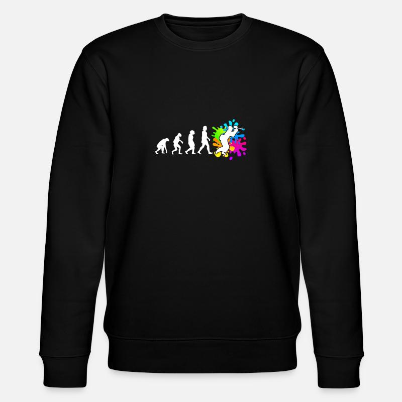 Paintball Evolution Paintballer - Stanley/Stella Unisex Bio-Sweatshirt CHANGER  - Schwarz