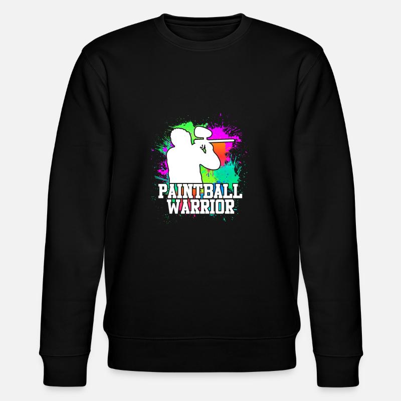 Paintball Warrior Paintballer - Stanley/Stella Unisex Bio-Sweatshirt CHANGER  - Schwarz