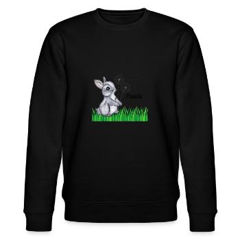 Nom de lapin Cadeau Paula - Sweat bio CHANGER Stanley/Stella Unisexe - noir - Devant - Nik (191cm) & Marisol (170cm)