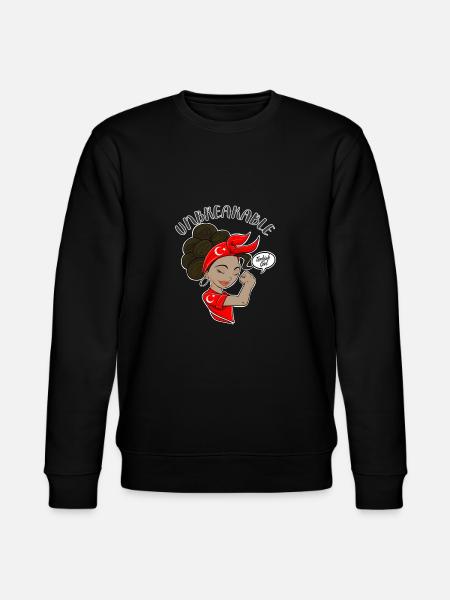 Tyrkisk Pige Ubrydelig I Tyrkisk arv I - Stanley/Stella økologisk unisex-sweatshirt CHANGER  - sort